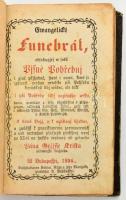 Evangelicky Funebrál [...] (Szlovák evangélikus halotti énekeskönyv). Bp., 1894, Koloman Rózsa, 496 p. Korabeli félbőr-kötésben, kopottas borítóval, részben szétváló fűzéssel, kissé foltos lapokkal.