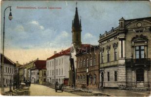 1913 Besztercebánya, Banská Bystrica; Kossuth Lajos utca. Heller Flórián kiadása / street (EK)