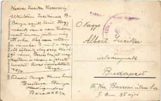 1918 Besztercebánya, Banská Bystrica; IV. Béla király tér, Szálloda a Rákhoz. Sonnenfeld Mór kiadása...