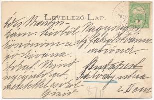 1906 Felsővízköz, Felső-Szvidnyik, Vysny Svídnik, Svídnik; Fő utca, Kir. Járásbíróság, Alsó- és fels...