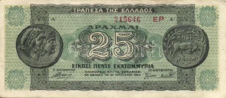 Görögország 1944. 25.000.000Dr T:II