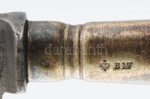 Süteményes készlet hat személyes, 12 darabos. Jelzett bécsi ezüst (Ag) Adolf Kallai ékszerész díszdo...