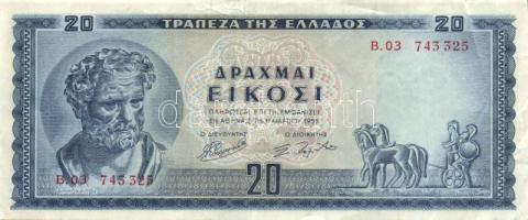 Görögország 1955. 20Dr T:II