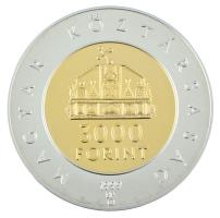 1999. 3000Ft Ag "Az államalapítás 1000. évfordulója" kapszulában T:BU Hungary 1999. 3000 F...