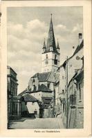 Nagyszeben, Hermannstadt, Sibiu; Partie am Hundsrücken / Kutyahát utca / street view (ragasztónyom / glue marks)