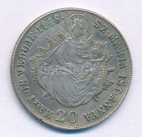 1848KB 20kr Ag "V. Ferdinánd" T:VF Hungary 1848KB 20 Kreuzer Ag "Ferdinand V" C:...