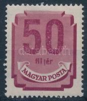 1946 Forint-filléres portó I. 50f, lemezhiba a fillér szóban / Mi P 184 X with plate variety