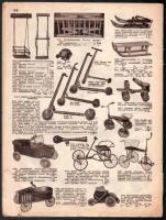 1930-1940 Játékkatalógus, borító és hátlap nélkül