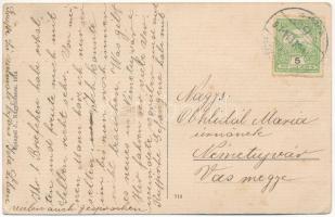 1914 Nagybiccse, Nagy-Bittse, Bytca; Fő tér, Id. Leimdörfer Jakab üzlete. Spiegel J. kiadása / Haupt...