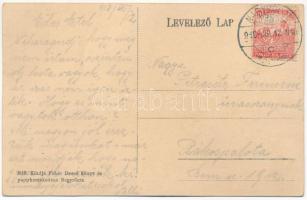 1918 Nagyrőce, Gross-Rauschenbach, Velká Revúca; vasútállomás, vonatok. Fehér Dezső kiadása / railwa...