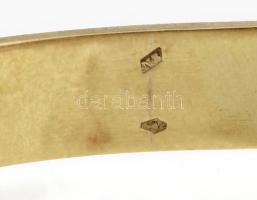 Arany (Au) 14K karperec, antik, gilosált díszítéssel, jelzett, d: 6,5 cm, 11,2 g