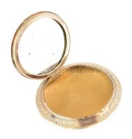 Pudrié, 14K arany, antik, jelzett,. mesterjegyes geometrikus és gilosált díszítéssel. nettó 18,6 g, ...