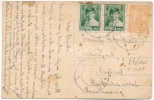 1918 Ménes, Minis; Ortutay villa és Lori lak. Feibusz Samu kiadása / villas (EB)