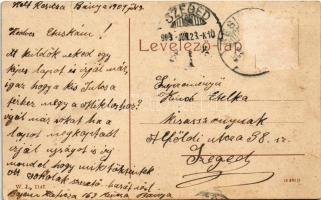 1909 Resicabánya, Resicza, Recita, Resita; Fő utca a polgári iskolával. W.L. 1147. / Hauptgasse mit ...