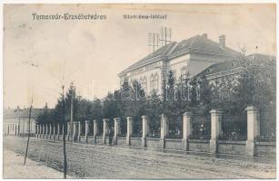 1915 Temesvár, Timisoara; Erzsébetváros, Siketnéma intézet. Gerő Manó kiadása / Elisabetin, deaf-mute school (EK)