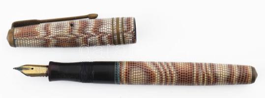 Régi töltőtoll, jelzett a hegyén: Hunt Co., Made in USA, h: 12 cm