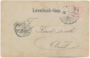 1899 (Vorläufer) Báziás, vasútállomás. Th. Hepke kiadása / railway station (EK) + "BÁZIÁS-BUDAP...