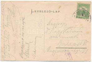 1908 Szebenjuharos, Hohe Rinne, Paltinis; gyógyház. Ritka erdélyi hotelposta! / Kurhaus auf der Hohe...