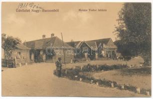 1911 Nagybacon, Nagy-Baczon, Batanii Mari; Mokán Todor tejfeldolgozó és sajtnagykereskedő lakása, üzlet / villa of a wholesaler of cheese and dairy processor, shop