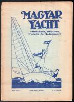 1934 Magyar Yacht hivatalos lap XIII. évfolyamának 1-3. száma, borító szakadt