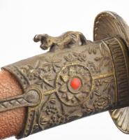 Keleti dísztőr, hüvellyel, h: 27,5 cm