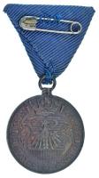 1936. "Romániai Magyar Dalosszövetség 1921" kétoldalas bronz emlékérem mellszalagon (29mm)...