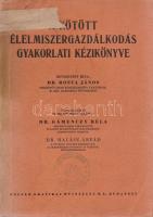 Gámenczy Béla (összeáll.) - Halász Árpád (összeáll.): A kötött élelmiszergazdálkodás gyakorlati kézikönyve (1942) - A húsjegyrendelkezések és magyarázatuk (1943). Budapest, (1942). (Szerzők) - Posner Grafikai Műintézet Rt. 527 + [1] p. + 3 melléklet (két kihajtható, egy egész oldalas átszámító táblázat). Egyetlen kiadás. Kötetünk emlékezetes bepillantást nyújt a háborús gazdálkodásba kényszerült ország élelmiszerjogi szabályozásába, az élelmiszerjegyes rendszer mindennapjaiba. A szerzők nem csupán a cukor, a hús, a zsír, a liszt, a kenyér, a sajt, a tej fogalmát határozzák meg, hanem ismertetik a cukor-, hús-, zsír-, sajt-, tej-fejadagok társadalmi szabályozásának programját, melyből kitűnnek a jegyrendszer privilegizált és büntetett társadalmi rétegei, illetve nyilvánvalóvá lesz a házmesterek átütő, disztribúciós hatalma. A kötet törzsét betűrendes lexikon alkotja, utána válogatás a kötött gazdálkodásra vonatkozó miniszteri körrendeletekből, kereskedelmi utasításokból. Példányunk címoldalán régi tulajdonosi bejegyzés, az első fedőborítón, illetve a belív egyes oldalain régi gyűjteményi bélyegzés. Fűzve, enyhén sérült, első fedőborítóján és gerincén javított kiadói borítóban. BOEH VIII: 1053. -- Hozzá tartozik: A húsjegyrendelkezések és magyarázatuk. (A kötött élelmiszergazdálkodás gyakorlati kézikönyve" 1. számú pótfüzete.) Budapest, [1943]. Posner Grafikai Műintézet R. T. 27 + [1] p. A gyakorlati kézikönyv 1942 novemberi lezárása után 1942. december 30-i dátumozással újabb rendelkezések születtek a húsfogyasztás szabályozásáról. Az első borítón régi gyűjteményi bélyegzés. BOEH 0. Fűzve, jó példány.