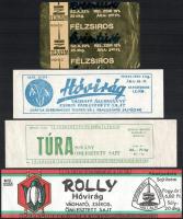 4 db retró sajtcímke