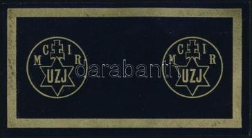 cca 1900 Szerencs, Magyar Cukoripar Rt. (Ungarische Zucker Industrie) árucímke, 15,5x8,5 cm