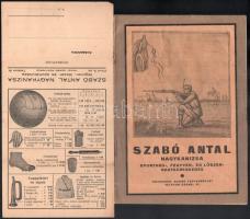 cca 1930 Nagykanizsa, Szabó Antal Sportáru-, Fegyver- és Lőszernagykereskedése katalógus és árjegyzék