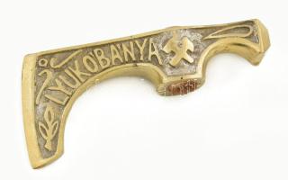 Jó szerencsét! Lyukóbánya. Bányász fokos réz fej és szeg, 15 cm