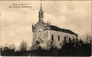 1921 Slavonice, Zlabings; Südmährén, Berg Serratkirche / church. Fotografieverlag Othmar Scheider No. 208. (EK)