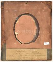 Olvashatatlan (Meinsion?) jelzéssel: Biedermeier férfi portré, 1826. Olaj, csont. Hátoldalán régi cí...