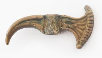 Jó szerencsét! Gilberttelep. Bányász fokos réz fej és szeg, 14 cm