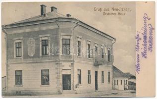 1914 Itcanii Noi, Neu-Itzkany (Suceava); Deutsches Haus / German house (Rb)