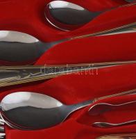 Solingen sokdarabos evőeszköz készlet, 2 tálcán, díszkofferben, jó állapotban