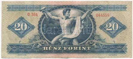 1962. 20Ft T:F erős papír Adamo F13