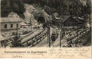 Rosenbachtal, Karawankentunnel / Karawanks railway tunnel, industrial railway (EK)