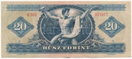 1962. 20Ft T:F erős papír Adamo F13