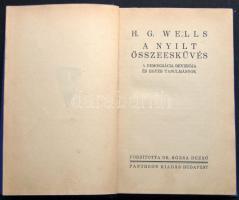kb 1930 H.G. Wells: A nyílt összeesküvés (A demokrácia revíziója)