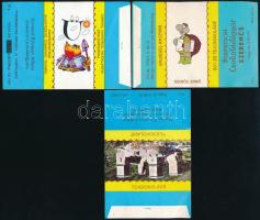 Szerencsi Csokoládégyár csoki címke tétel, 6 db különféle, 11x7 cm