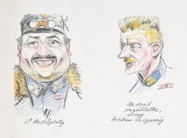 Kövér Gyula (Kövér Gyuszi) (1883-1950): Kacagó lapok a komoly időkből. (1915-1916.) Kiadja: M. Kir. ...