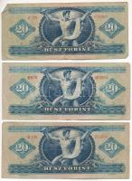 1957. 20Ft (3x) T:F,VG
Adamo F11