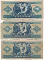 1957. 20Ft (3x) T:F,VG
Adamo F11