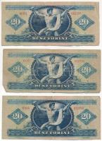 1957. 20Ft (3x) T:F,VG
Adamo F11