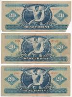 1957. 20Ft (3x) T:F,VG
Adamo F11