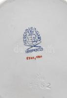 Herend virágmintás ékszeres tálka. Jelzett, kézzel festett, hibátlan, d: 10 cm