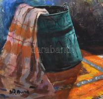 Adilov Alim (1963-): Enteriőr. Olaj, farost. Jelzett. 40x50 cm. Dekoratív fakeretben