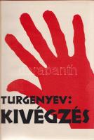 Turgenyev, Ivan Szergejevics: Kivégzés (Elbeszélés) - Sanson: A párizsi hóhér naplójából. Budapest, [1930]. Népszava-könyvkereskedés (Világosság Rt. ny.) 127 + [1] p. Első magyar kiadás. A Népszava kettős elbeszéléskötete az előszó szerint elsősorban a halálbüntetés eltörlése mellett érvel. Turgenyev elbeszélését a Henri-Charles Sanson XVIII. század végi párizsi hóhér nevéhez kötődő történet követi, melynek valódi szerzője ismeretlen. A címoldalon régi tulajdonosi bélyegzés. Poss.: Blanár László. [dr. Blanár László (1890-1952) Kolozsváron végzett orvos, Gyulán és környékén praktizált, egyes visszaemlékezések a szegények orvosaként, más visszaemlékezések a vörös Blanárként, megint más visszaemlékezések a szovjet hadsereget váró, de bennük és a rendszerben azonnal csalódó, meghasonlott emberként emlékeznek vissza rá.] Aranyozott kiadói egészvászon kötésben, a színes, illusztrált első borító bekötve. Jó példány.