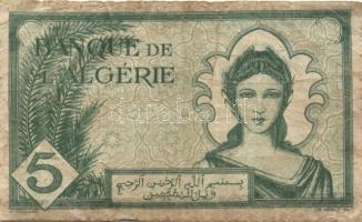 Algéria 1942. 5Fr (2x) T:III-,III/IV
